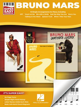 Hal Leonard Bruno Mars – Super Easy Songbook