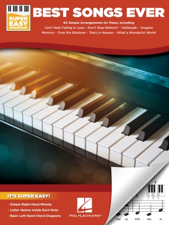 Hal Leonard Best Songs Ever – Super Easy Piano