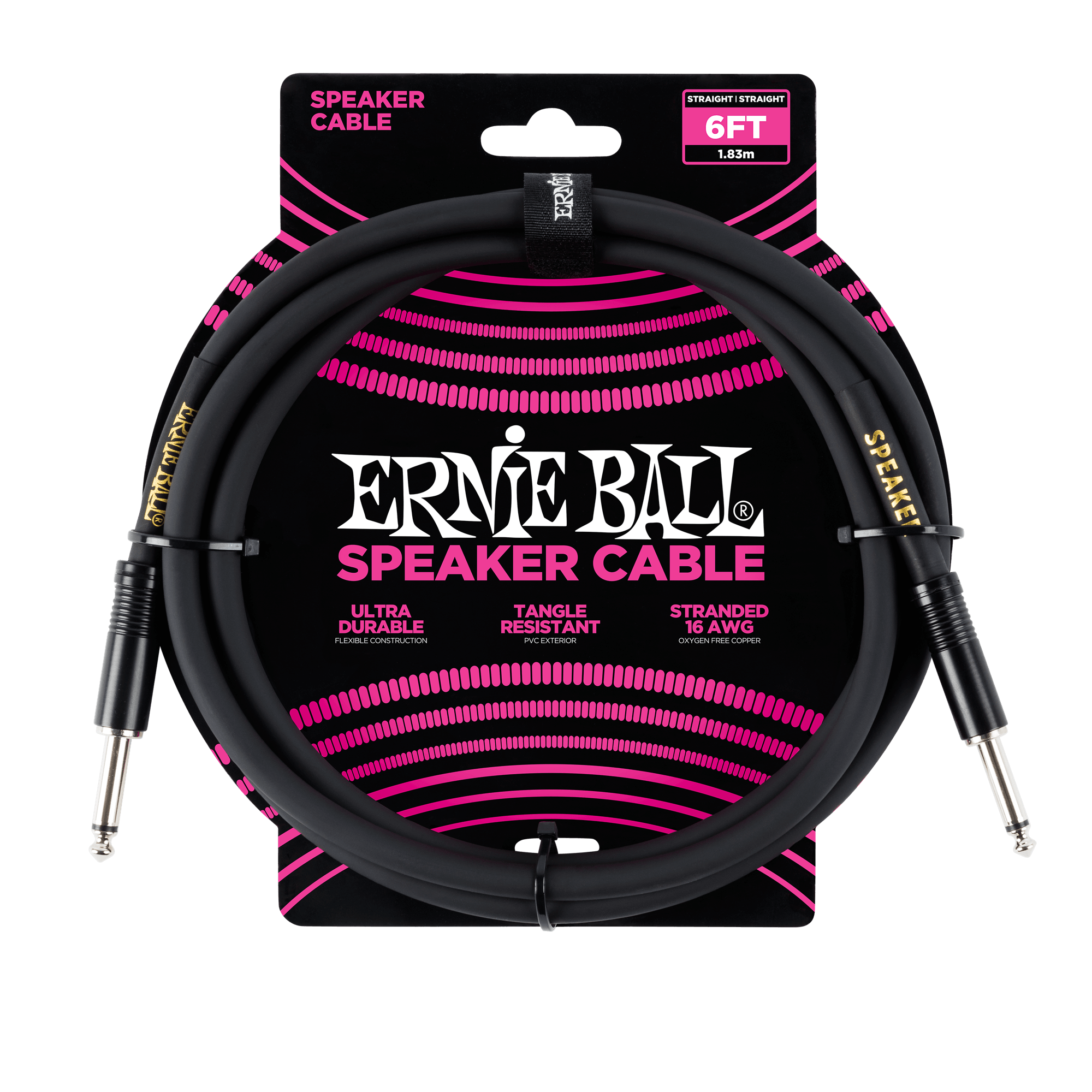 Ernie Ball Ernie Ball 6' Straight / Straight Speaker Cable