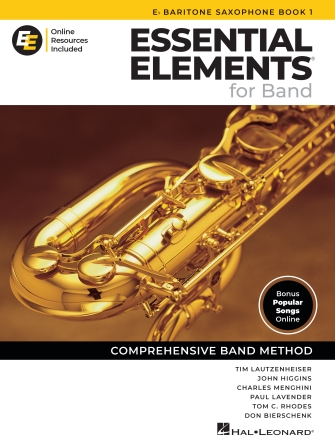 Hal Leonard Essential Elements for Band – Eb Baritone Sax Book 1 with Online Resources