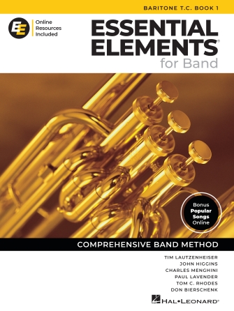 Hal Leonard Essential Elements for Band – Baritone T.C. Book 1 with Online Resources