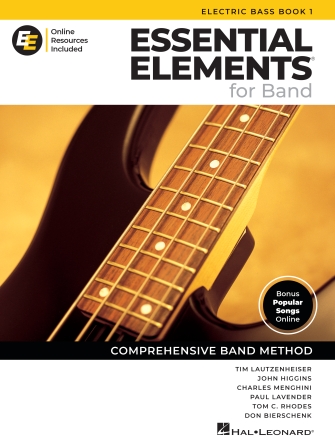 Hal Leonard Essential Elements for Band – Electric Bass Book 1 with Online Resources