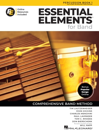Hal Leonard Essential Elements for Band – Percussion/Keyboard Percussion Book 1 Online Resources