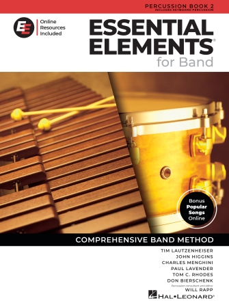 Hal Leonard Essential Elements for Band – Percussion/Keyboard Percussion Book 2 with EEi
