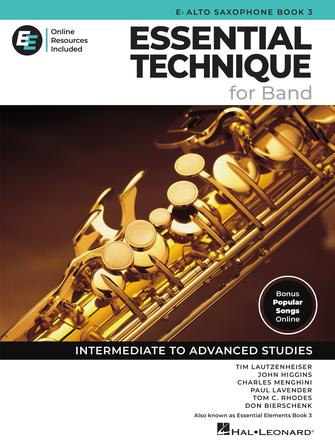 Hal Leonard Essential Technique for Band – Eb Alto Saxophone Book 3 with Online Resources