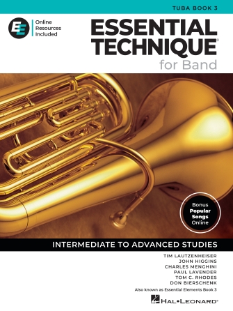 Hal Leonard Essential Technique for Band – Tuba Book 3 with Online Resources