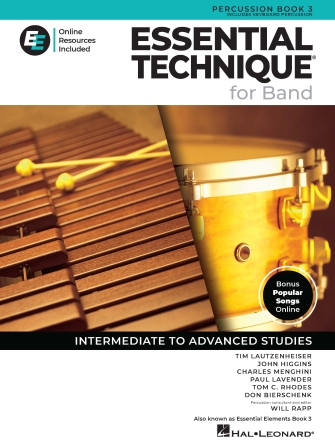 Hal Leonard Essential Technique for Band – Percussion/Keyboard Percussion Book 3 with Online Resources