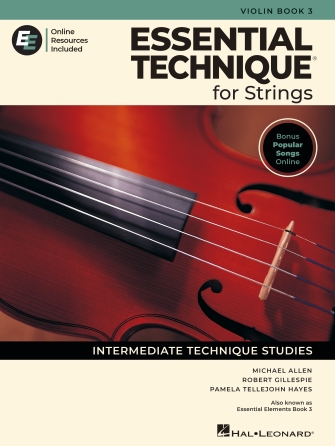 Hal Leonard Essential Technique for Strings – Violin Book 3 with Online Resources