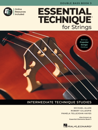Hal Leonard Essential Technique for Strings – Double Bass Book 3 with Online Resources