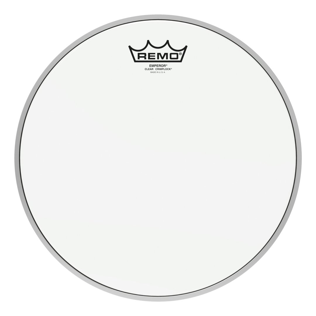 Remo Remo BE-0312-MP Emperor Clear Crimplock Tenor Drumhead. 12"