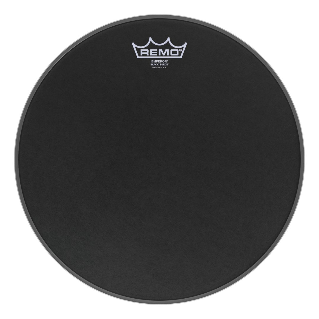 Remo Remo BE-0813-ES Emperor Black Suede Drumhead. 13"