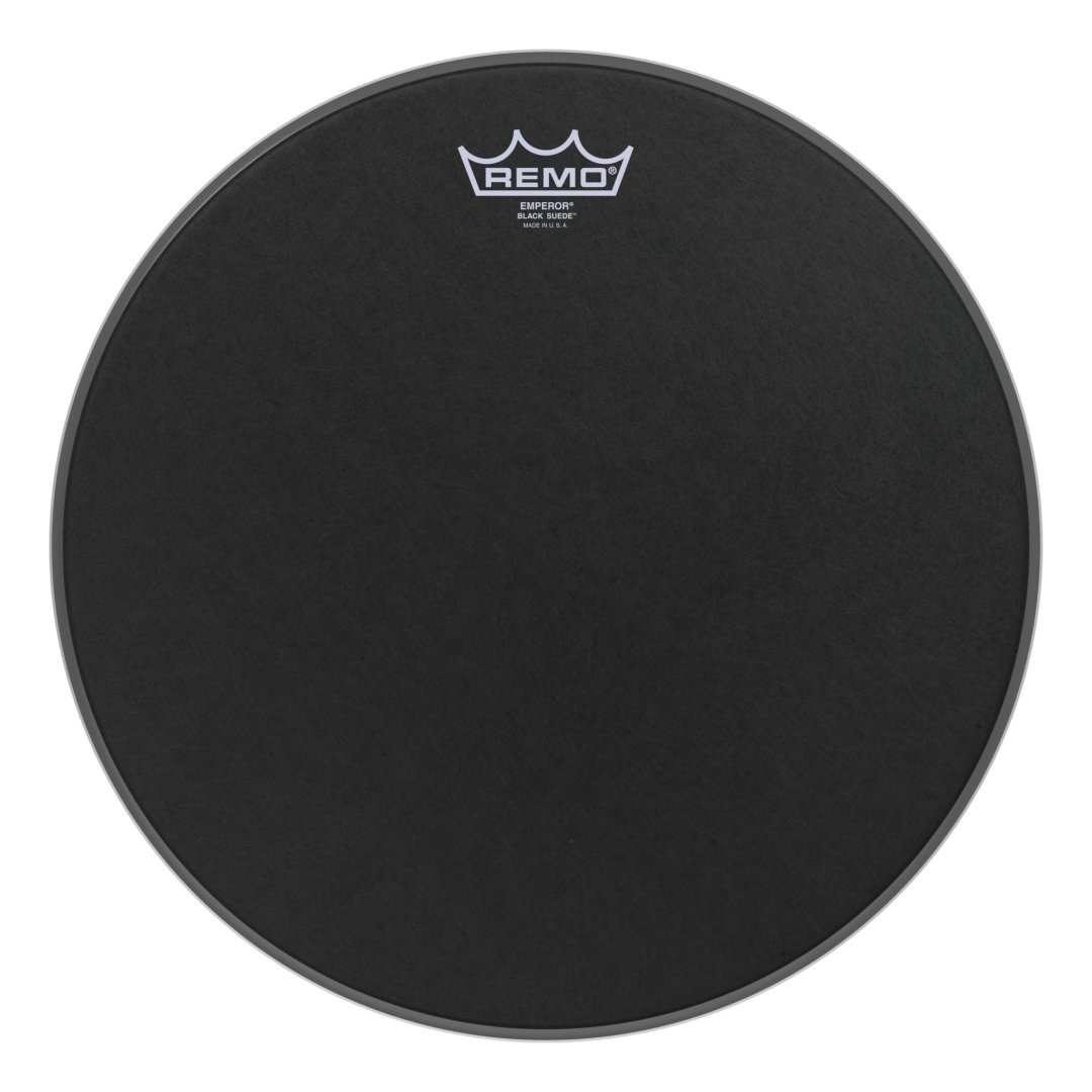 Remo Remo BE-0814-ES Emperor Black Suede Drumhead. 14"