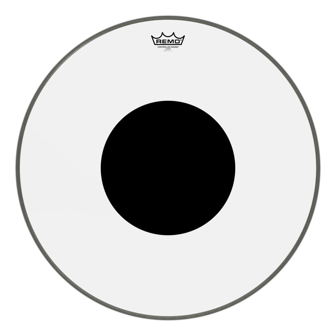 Remo Remo CS-1322-10 Controlled Sound Clear Black Dot Bass Drumhead Top Bla