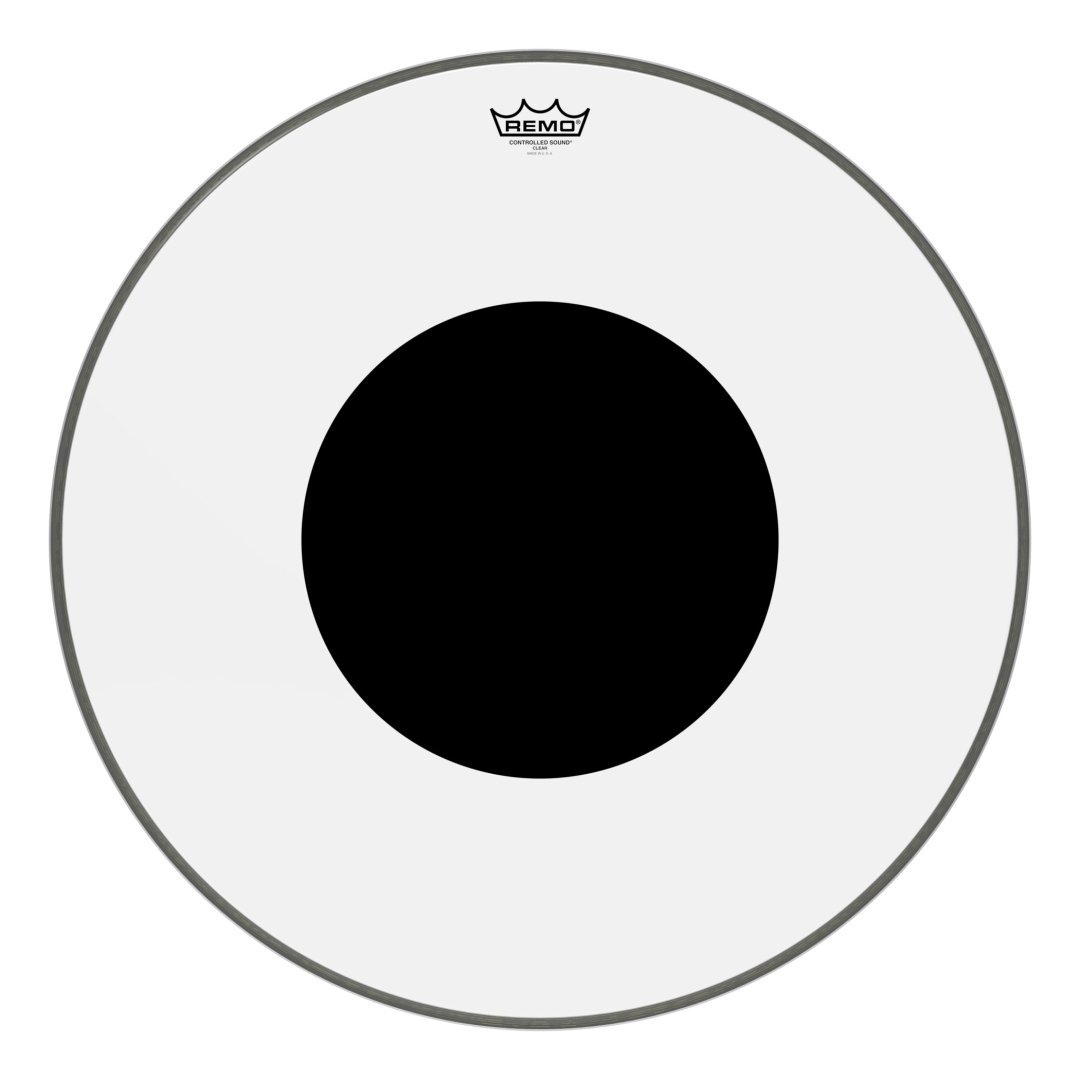 Remo Remo CS-1326-10 Controlled Sound Clear Black Dot Bass Drumhead Top Bla
