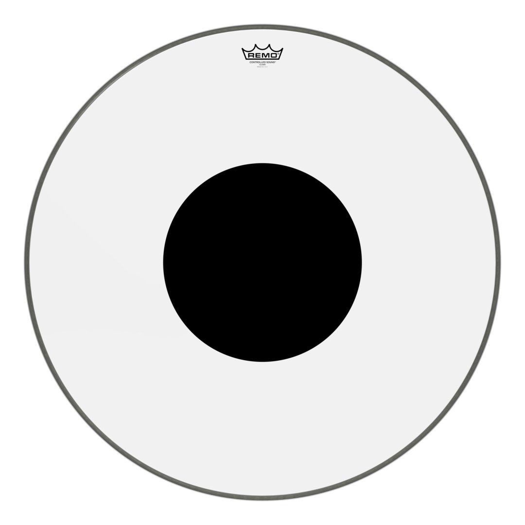 Remo Remo CS-1328-10 Controlled Sound Clear Black Dot Bass Drumhead Top Bla