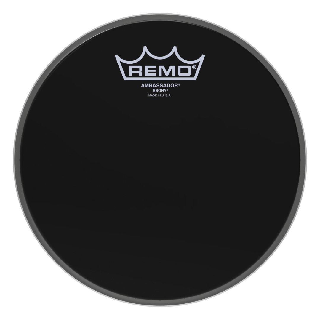 Remo Remo ES-0008-00 Ambassador Ebony Drumhead. 8"