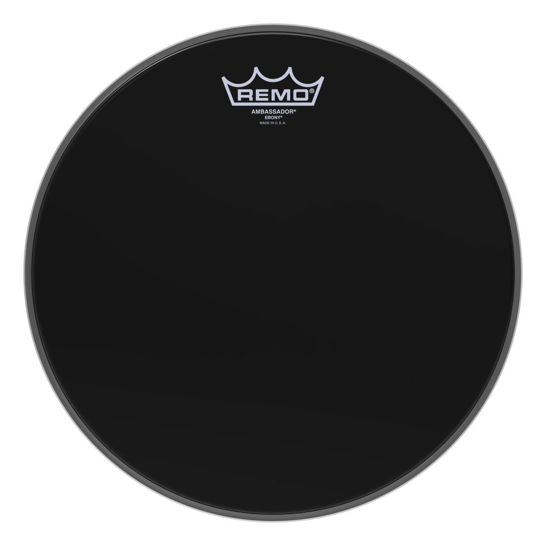 Remo Remo ES-0012-00 Ambassador Ebony Drumhead. 12"