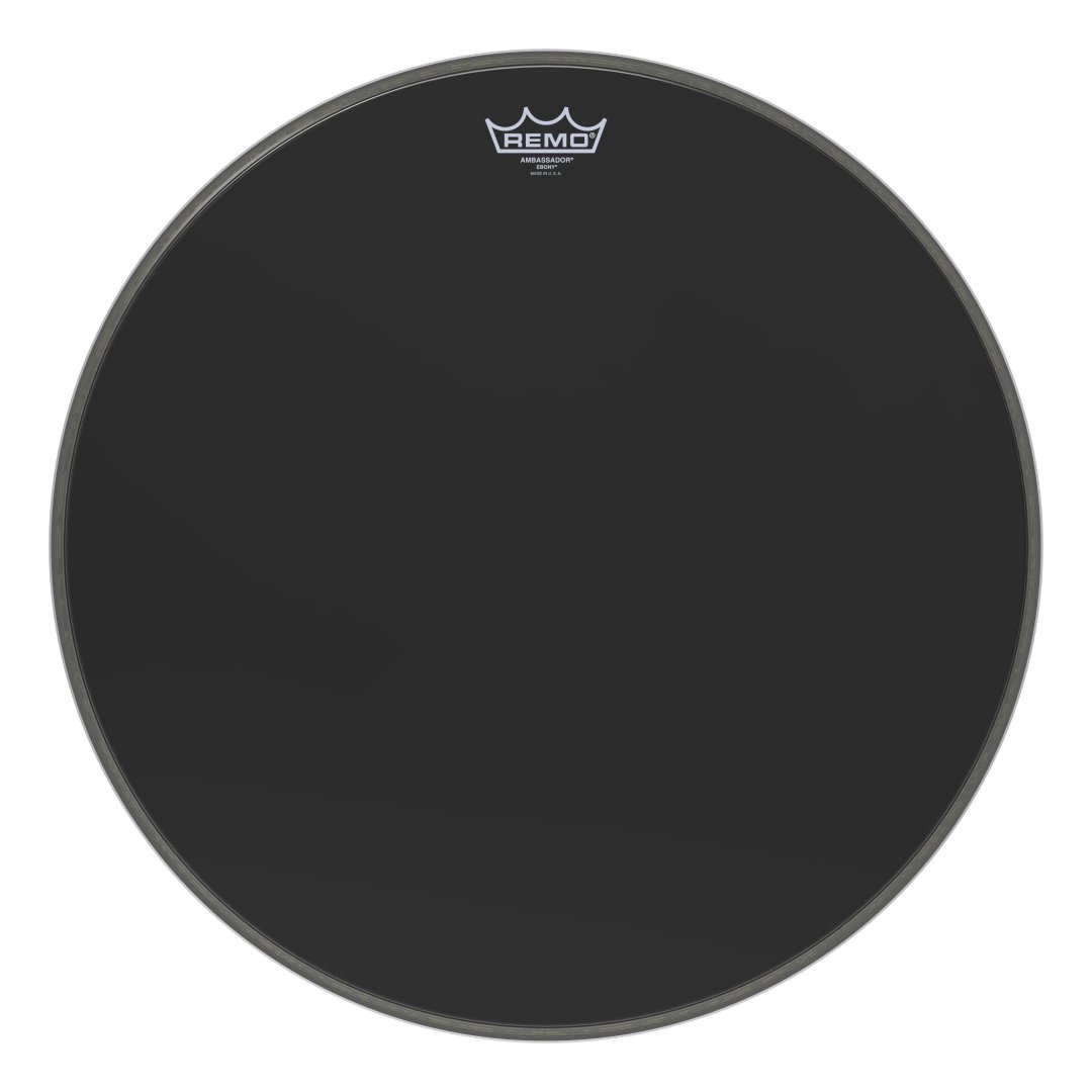 Remo Remo ES-1020-00 Ambassador Ebony Bass Drumhead. 20"