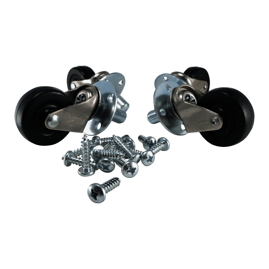 Ernie Ball Amp Caster Set Deluxe Pop-in Socket