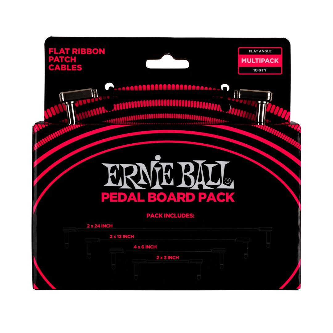 Ernie Ball Flat Ribbon Patch 685 Pedalboard Multi-Pack - Black