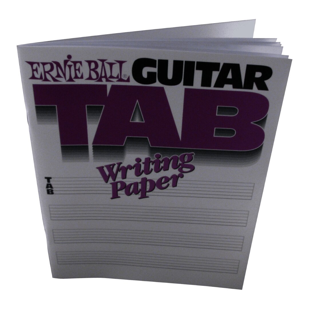 Ernie Ball Guitar Tab Writing Paper