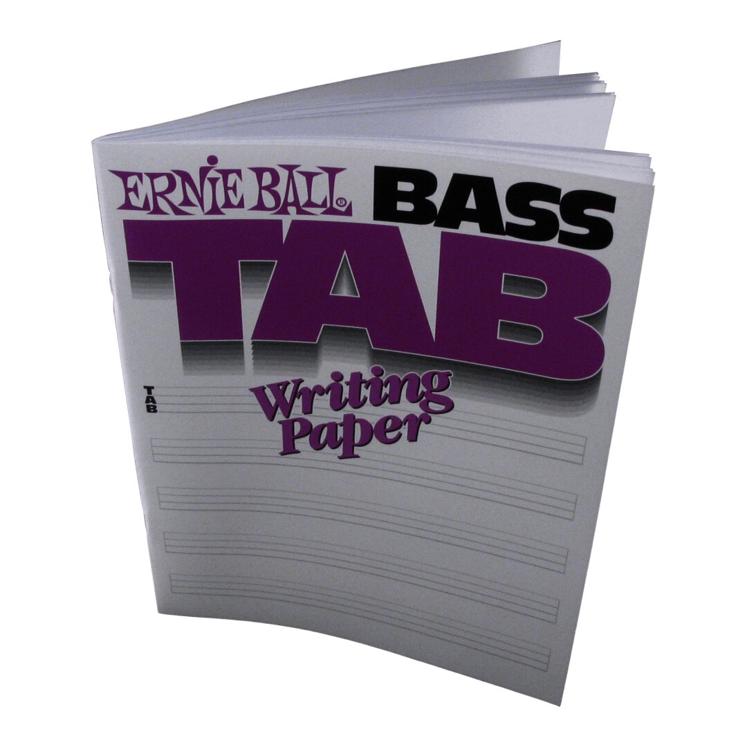 Ernie Ball Bass Tab Writing Paper