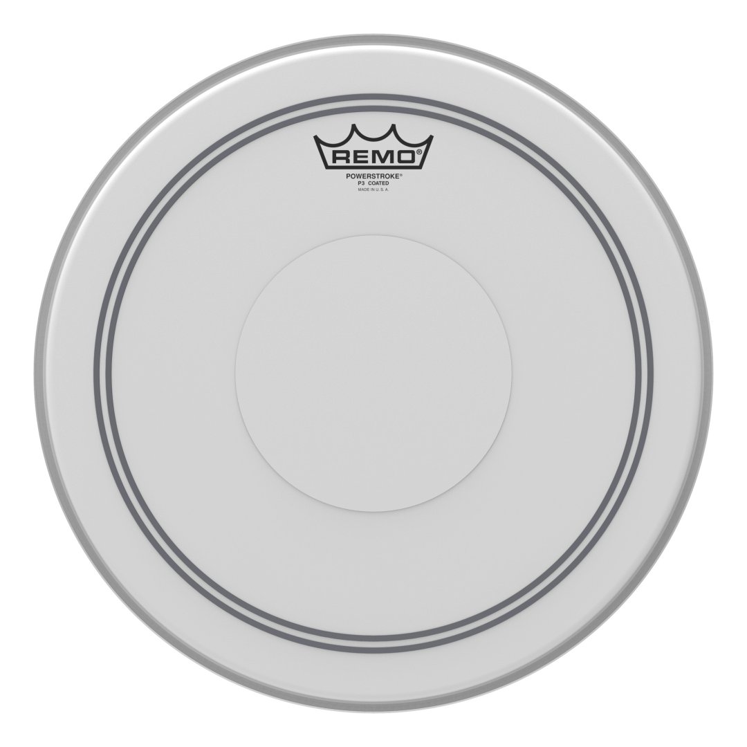 Remo Remo P3-0114-C2 Powerstroke P3 Coated Drumhead. Top Clear Dot 14"