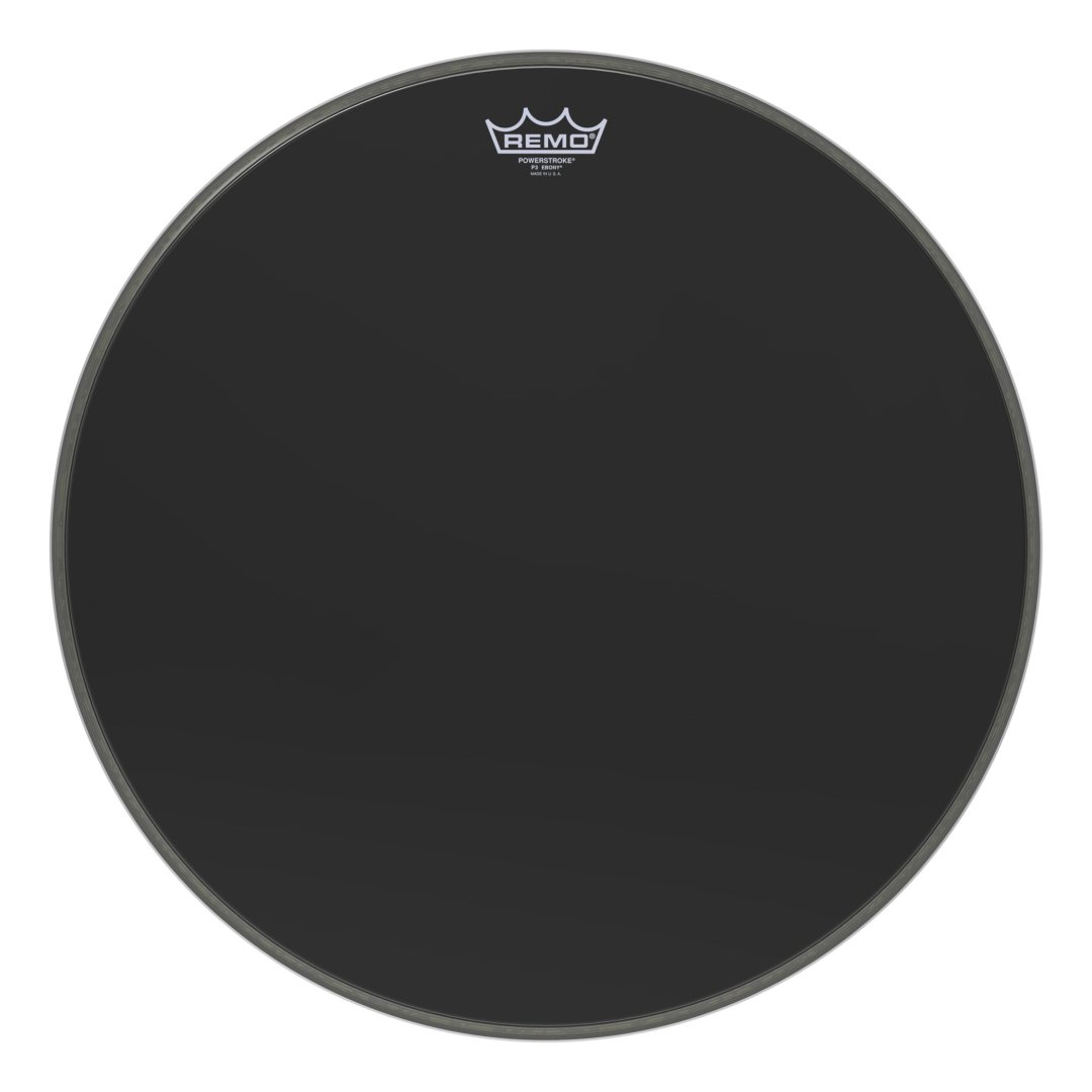 Remo Remo P3-1020-ES Powerstroke P3 Ebony Bass Drumhead. 20"