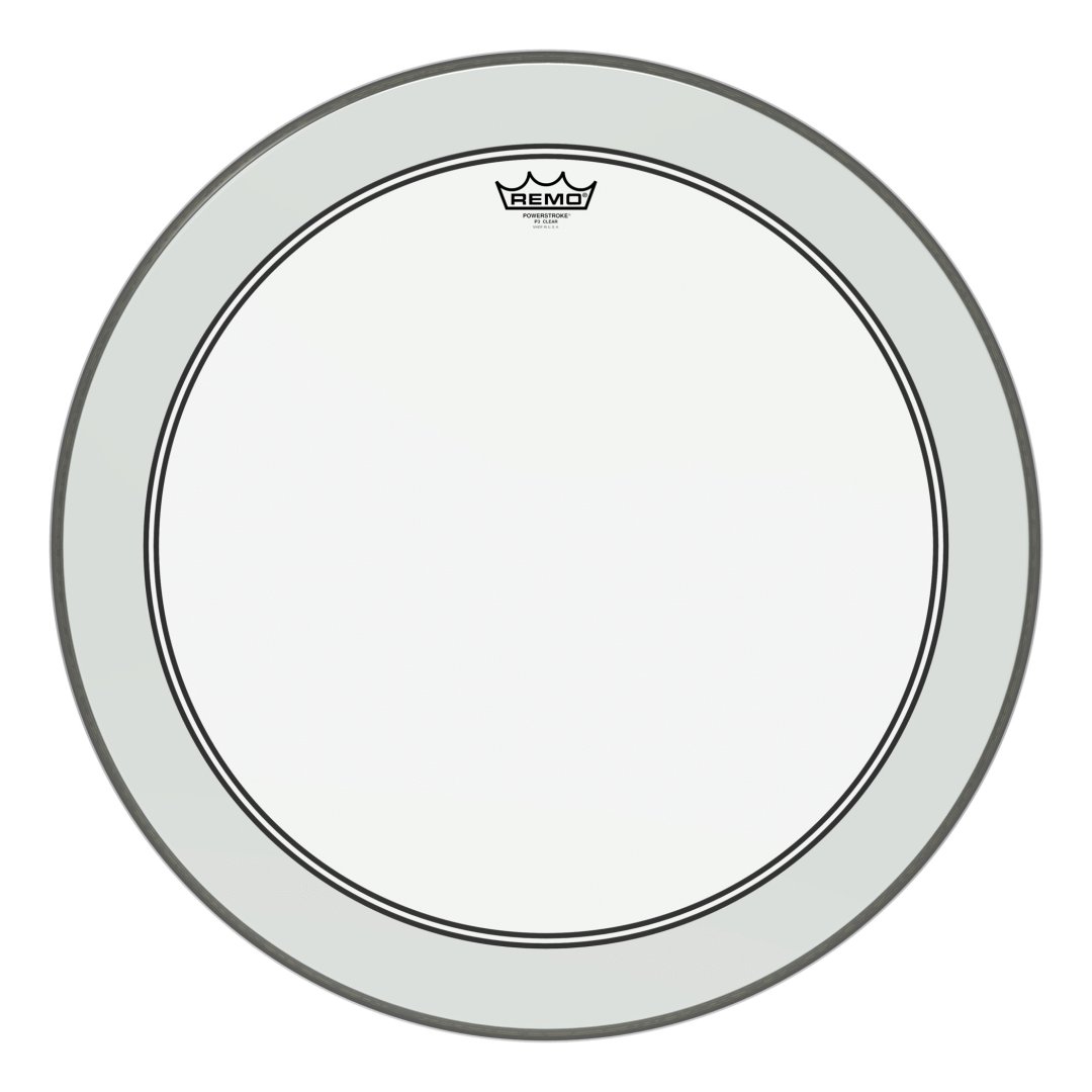 Remo Remo P3-1324-C2 Powerstroke P3 Clear Bass Drumhead. 24"