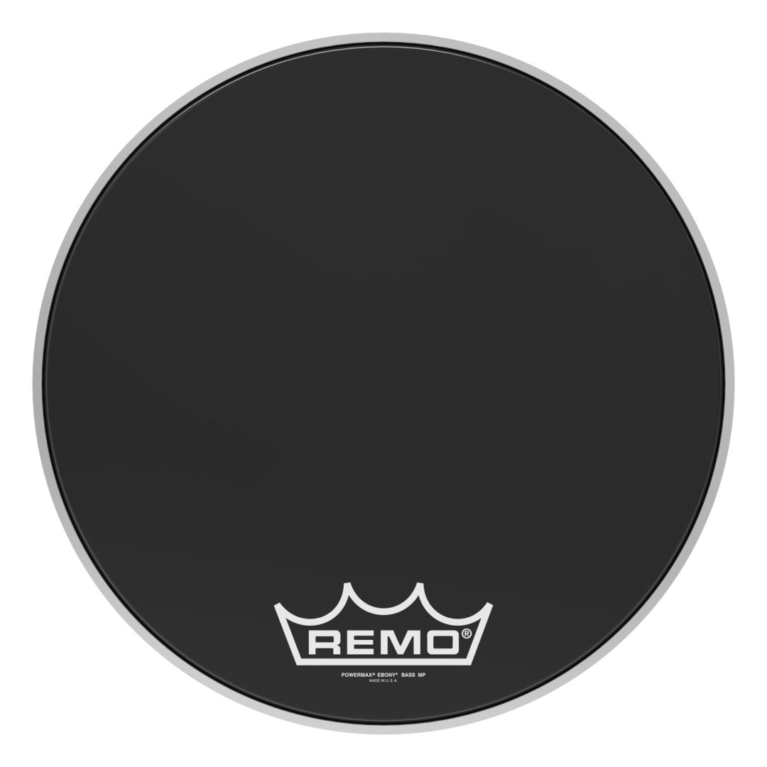 Remo Remo PM-1418-MP Powermax Ebonny Crimplock Bass Drumhead. 18"