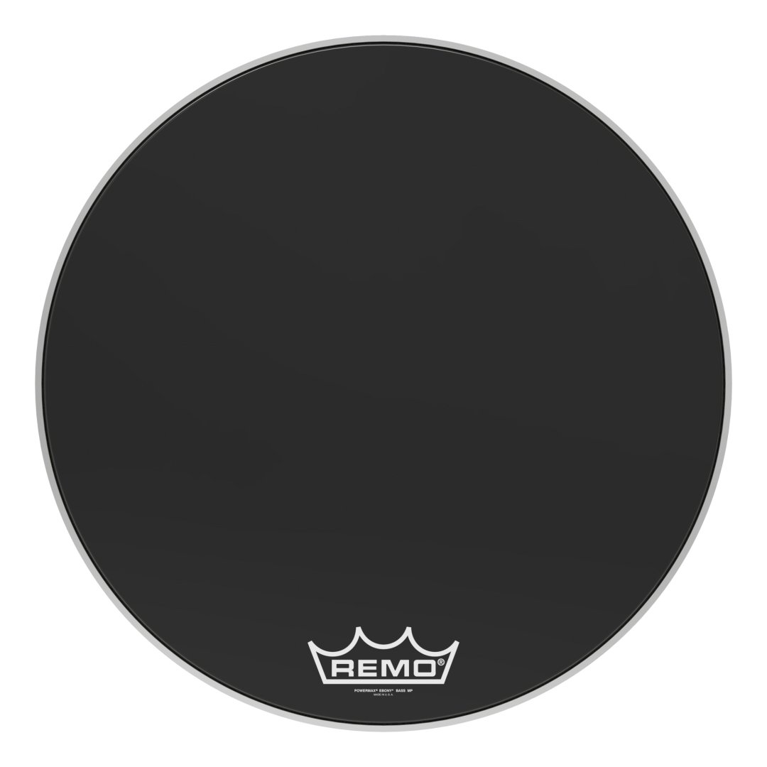 Remo Remo PM-1428-MP Powermax Ebony Crimplock Bass Drumhead. 28"