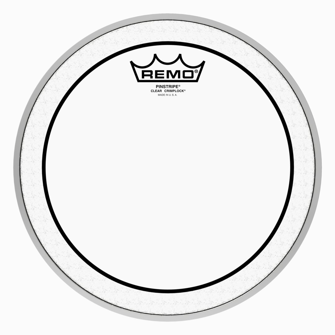Remo Remo PS-0310-MP Pinstripe Clear Crimplock Tenor Drumhead. 10"