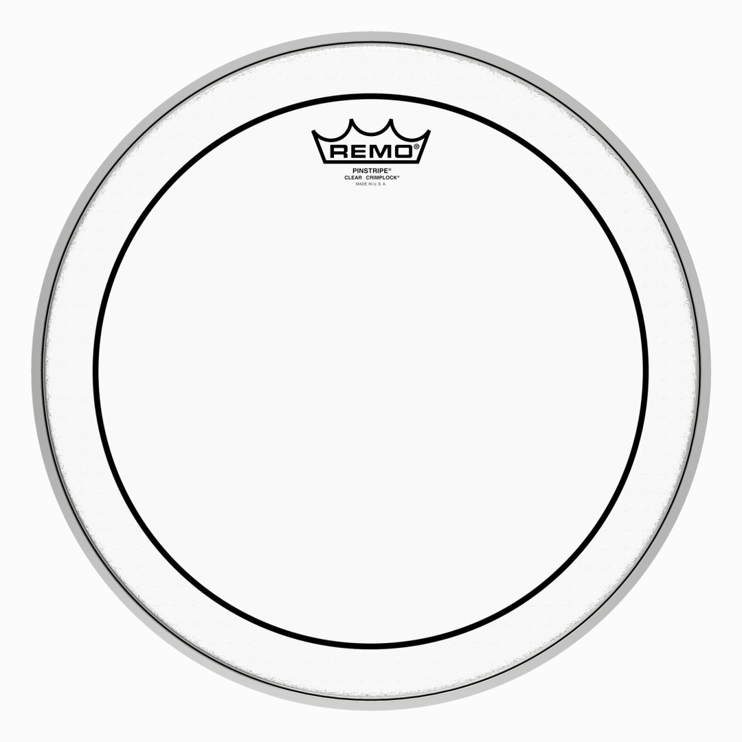 Remo Remo PS-0314-MP Pinstripe Clear Crimplock Tenor Drumhead. 14"