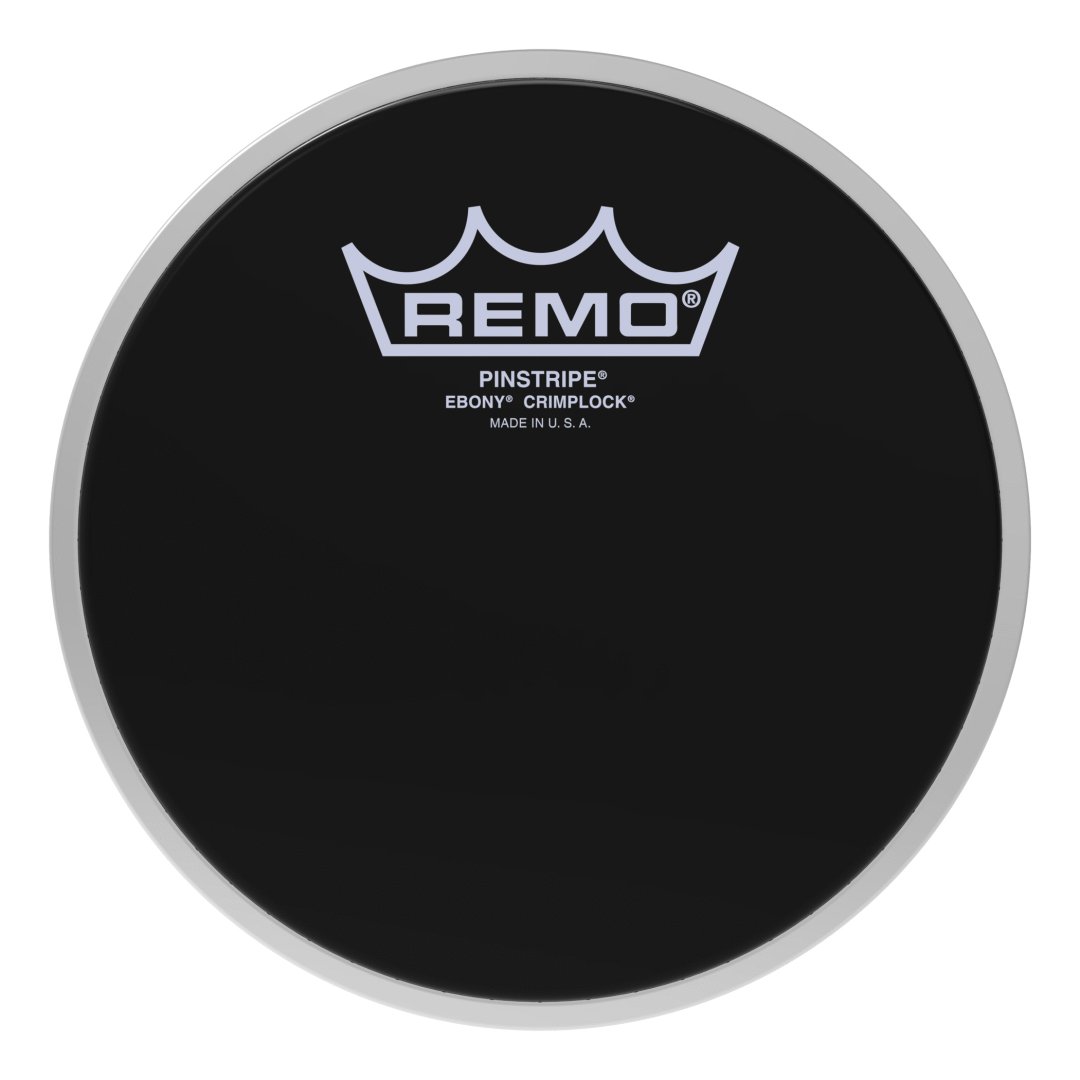 Remo Remo PS-0406-MP Pinstripe Ebony Crimplock Tenor Drumhead