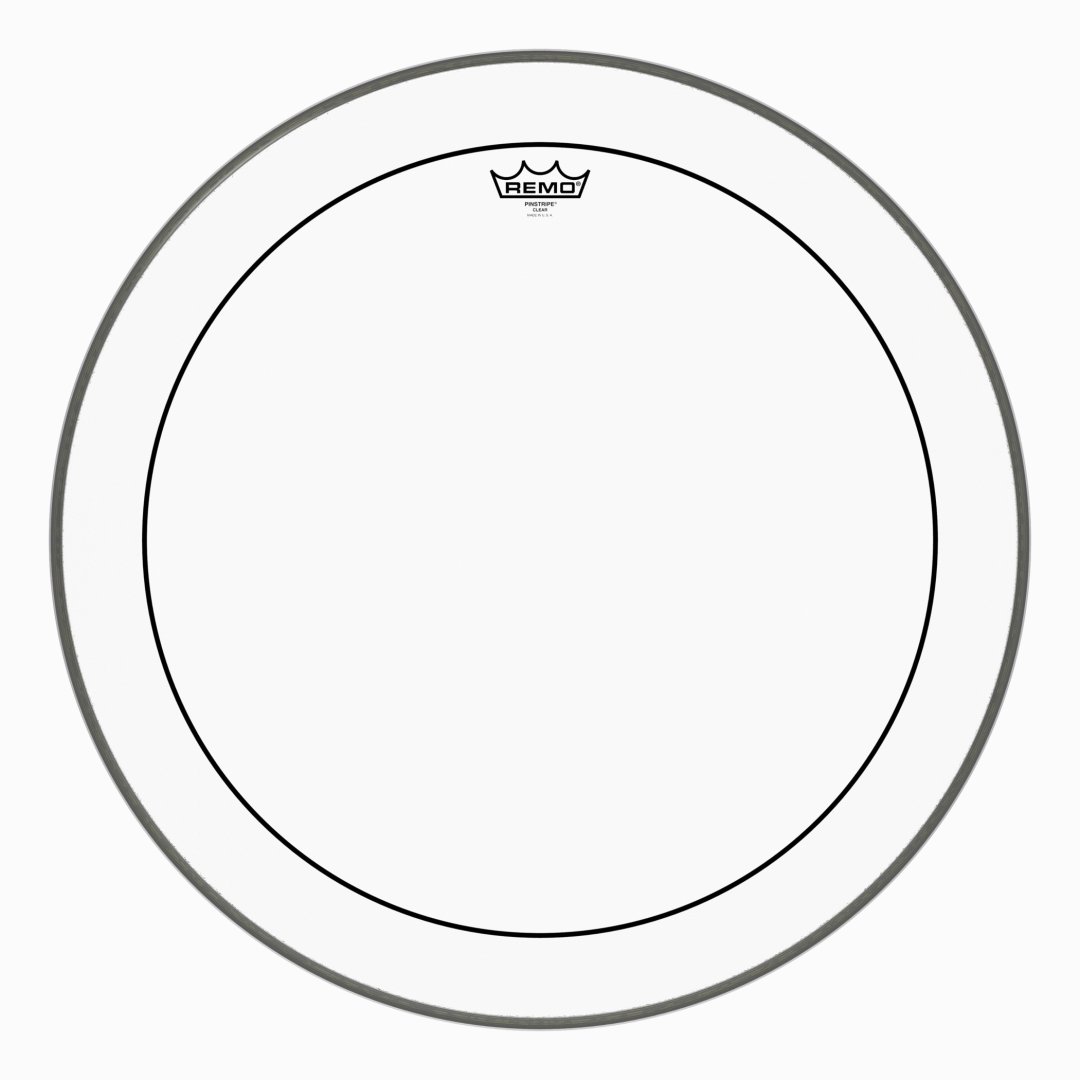 Remo Remo PS-1324-00 Pinstripe Clear Bass Drumhead. 24"