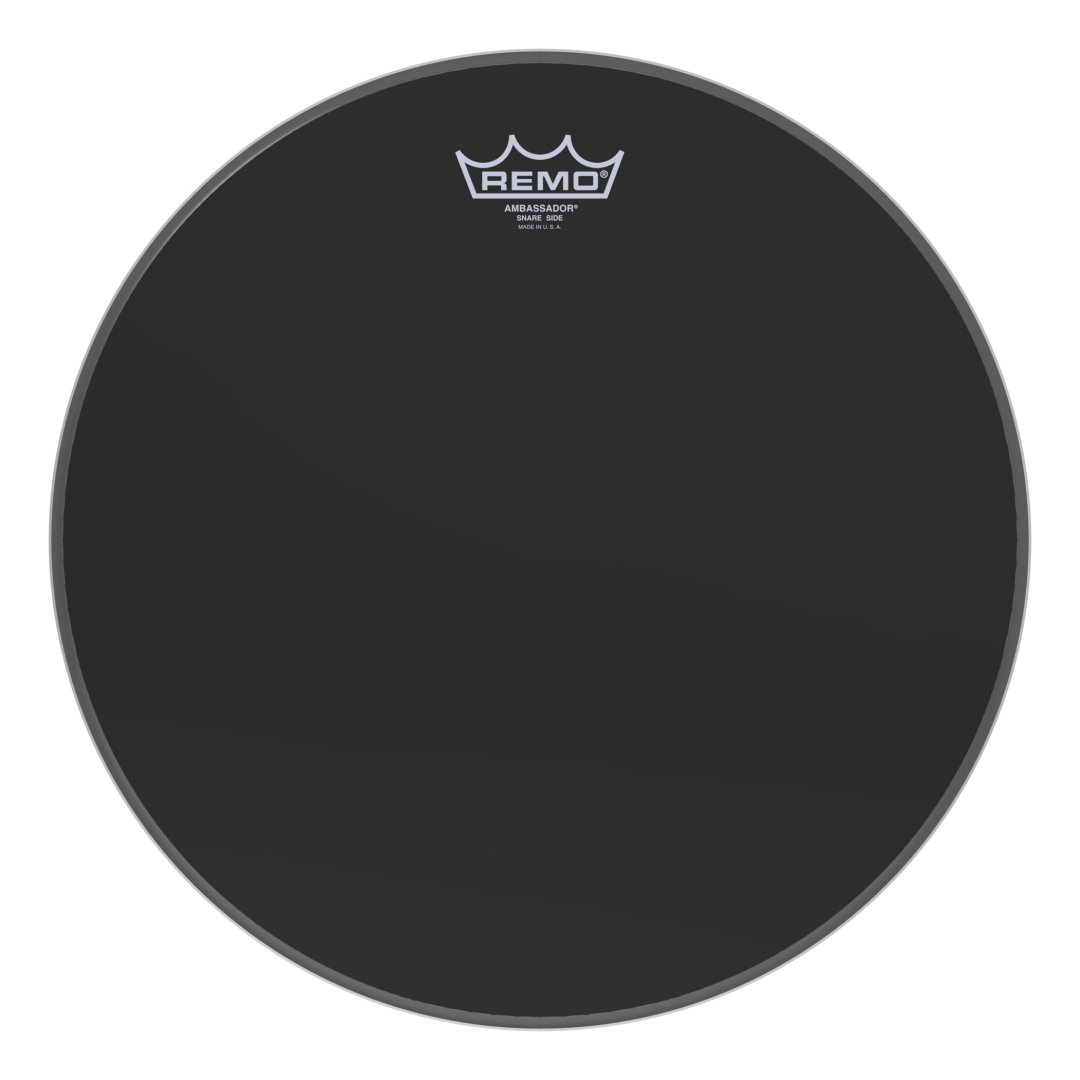 Remo Remo SA-0414-TD Ambassador Ebony Snare Side No Collar Drumhead. 14"