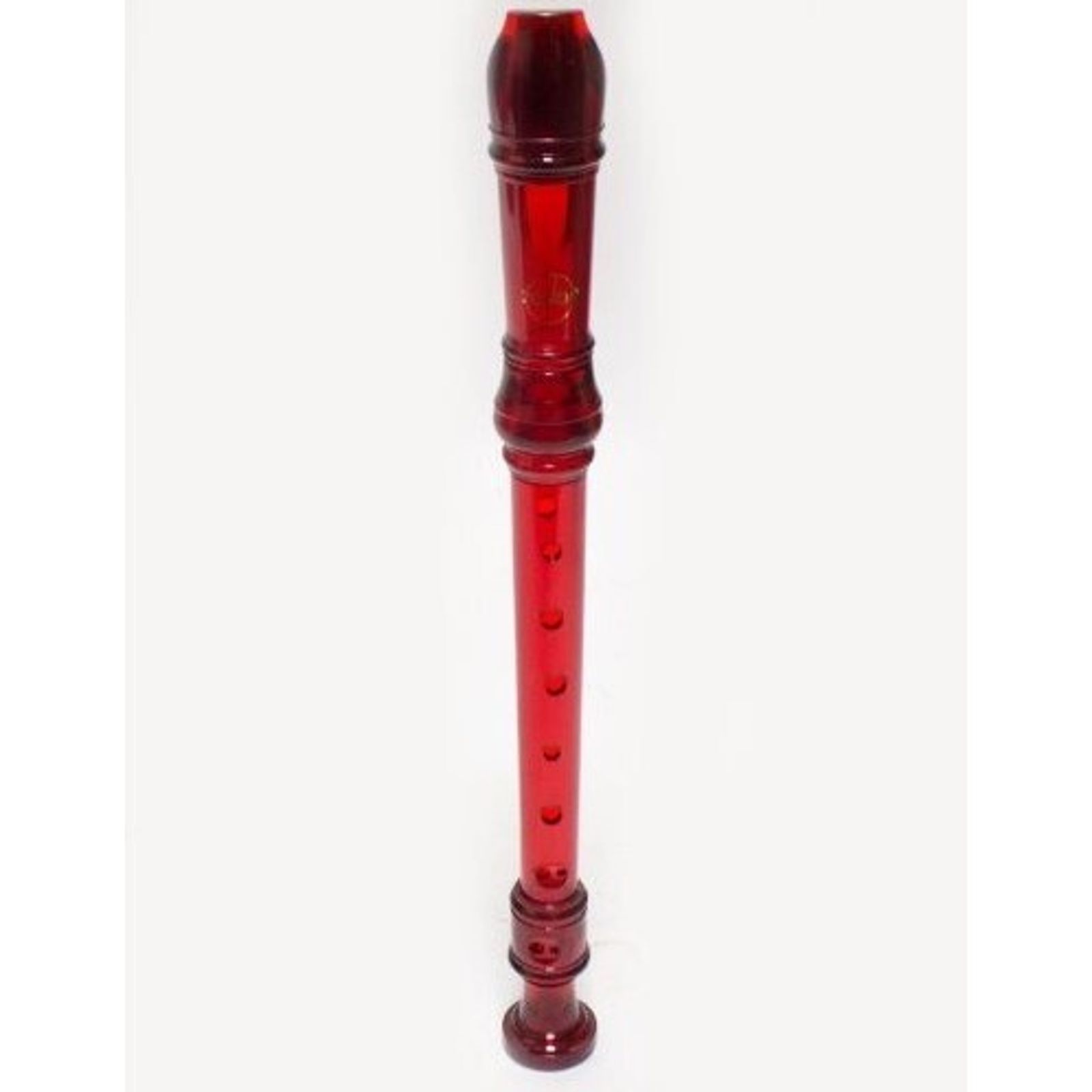 Zonda 3 Piece Red Translucent Recorder with Bag