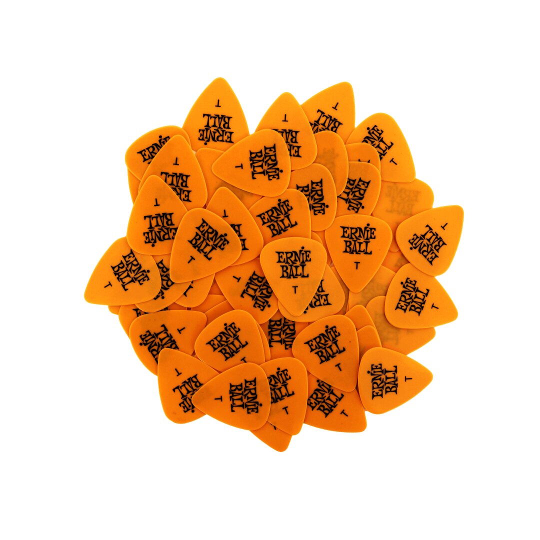 Ernie Ball Thin Yellow Cellulose Picks, bag of 144