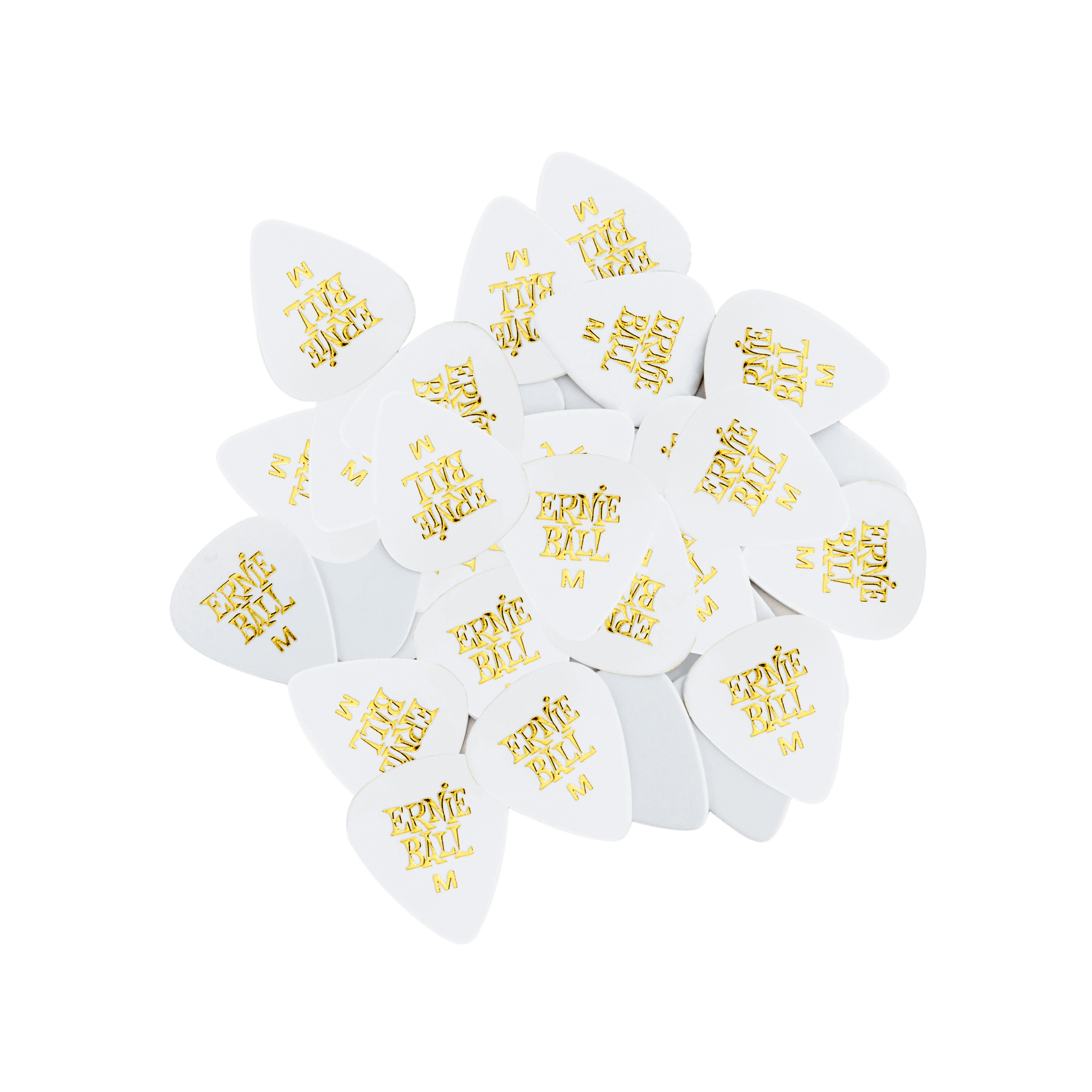 Ernie Ball Ernie Ball Medium White Cellulose Picks - Bag/144
