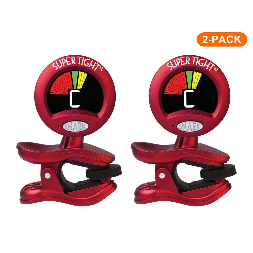 Snark ST-2 All Instrument Tuner - 2 Pack (Red/Silver Rechargeable)