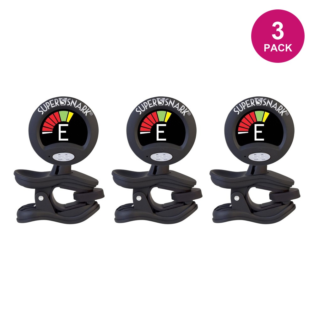 Snark SN-X-RE Clip-On Tuner - 3 Pack (Guitar, Bass and Violin)