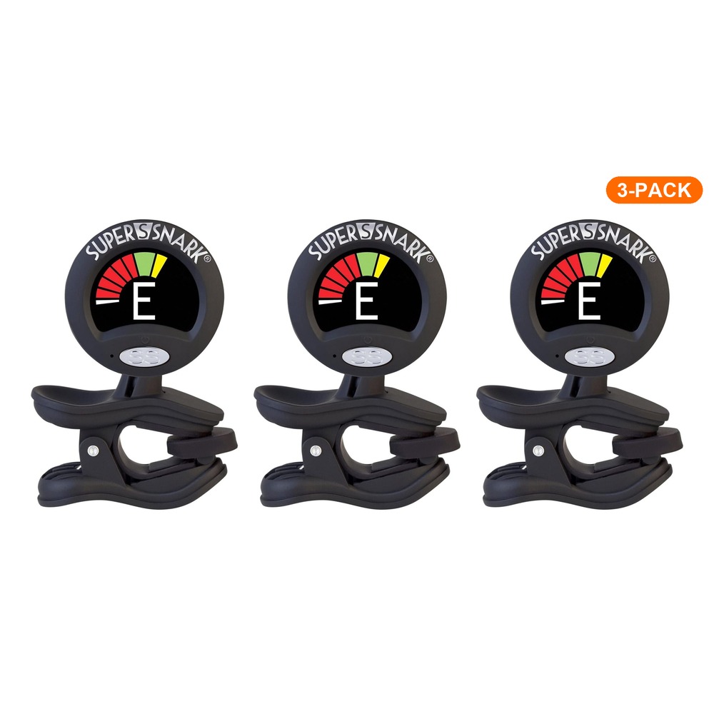 Snark SN-X-RE Clip-On Tuner - 3 Pack (Guitar, Bass and Violin)