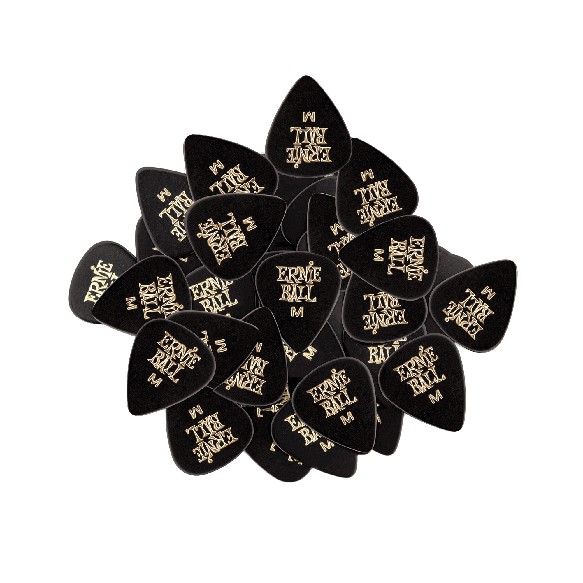 Ernie Ball Ernie Ball Medium Black Cellulose Picks - Bag/144