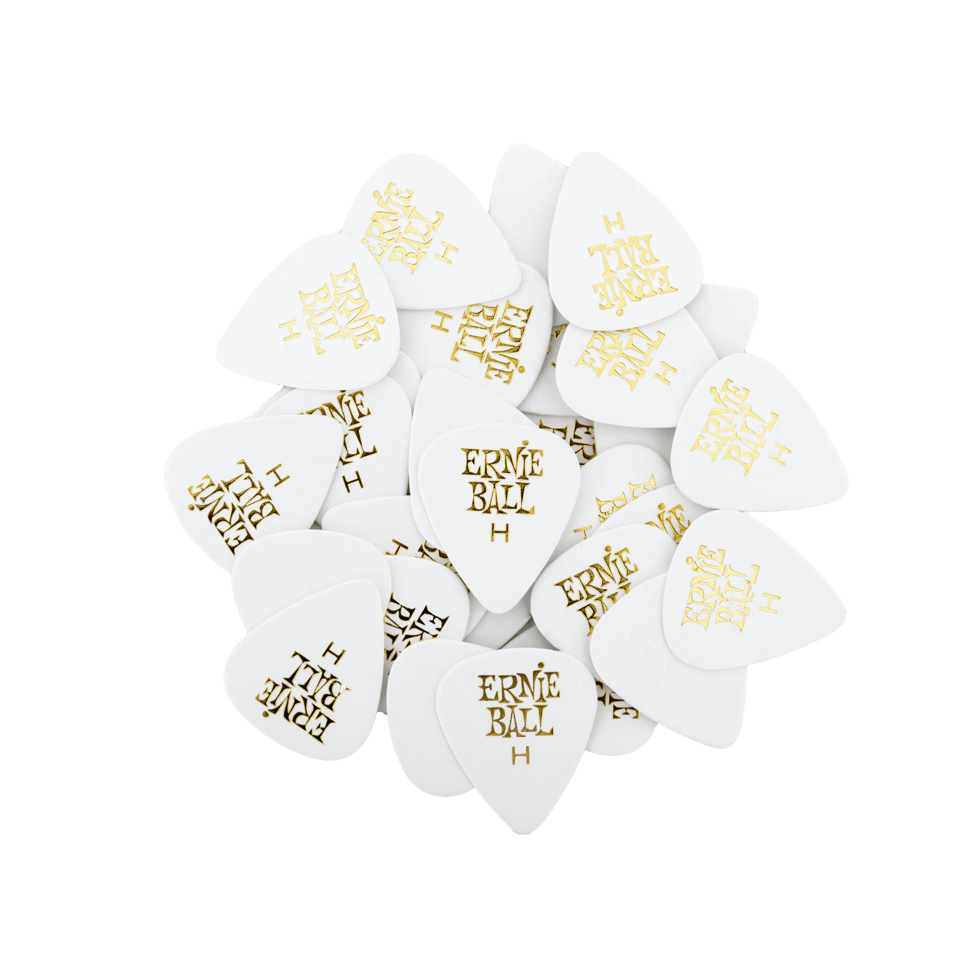 Ernie Ball Ernie Ball Heavy White Cellulose Picks - 144/Bag