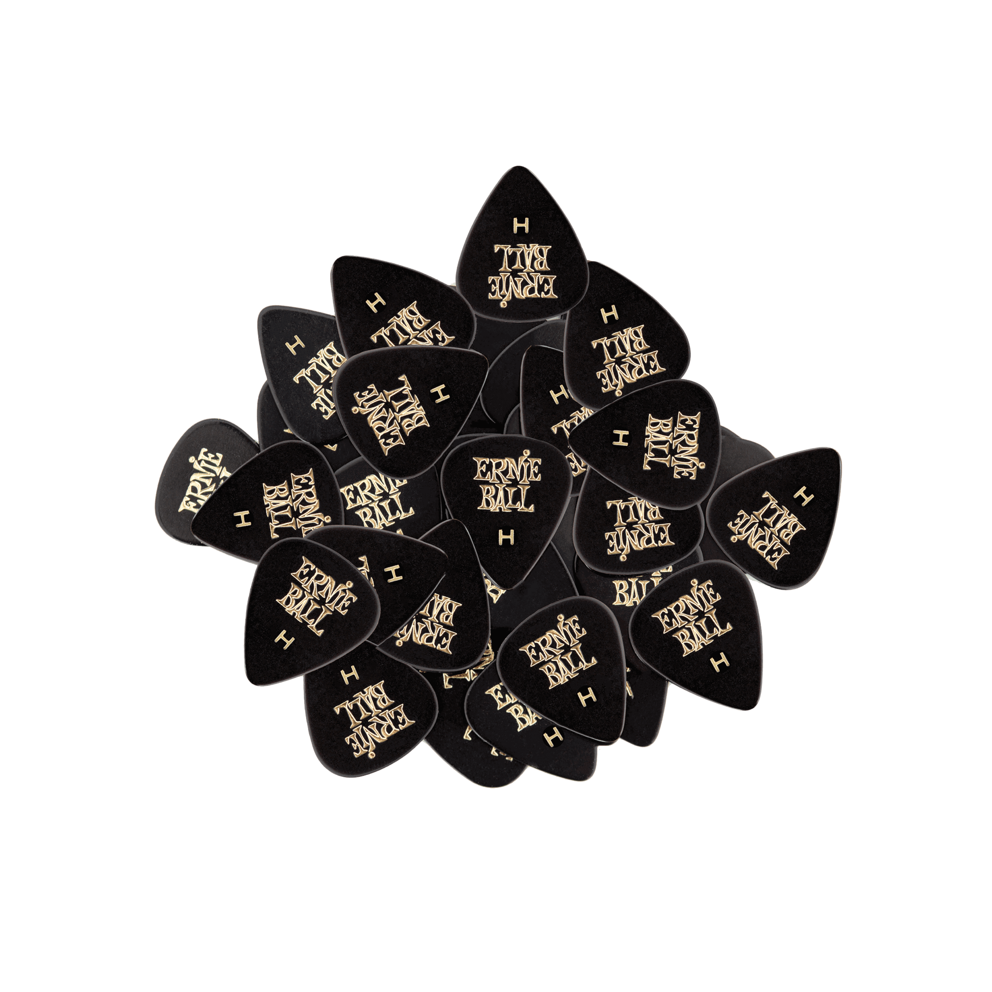 Ernie Ball Ernie Ball Heavy Black Cellulose Picks - 144/Bag