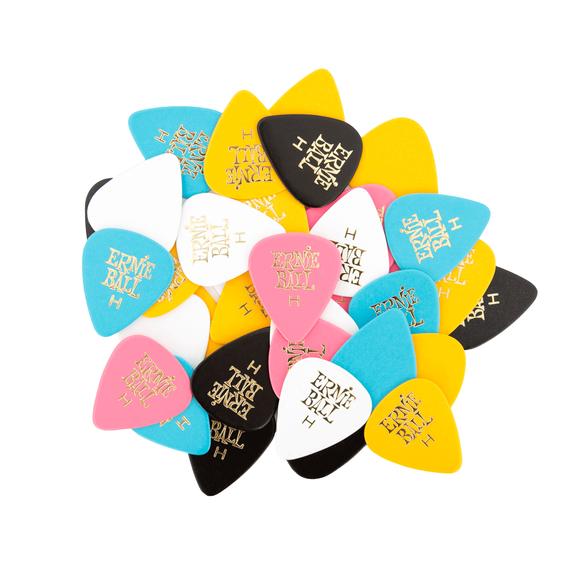 Ernie Ball Ernie Ball Heavy Assorted Color Cellulose Picks - 144/Bag