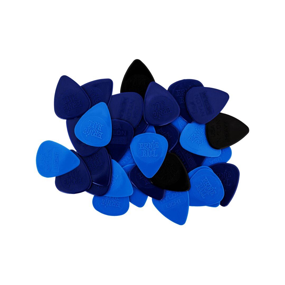 Mixed Mixed Thickness Nylon Picks (Thin, Medium, Heavy) bag of 50