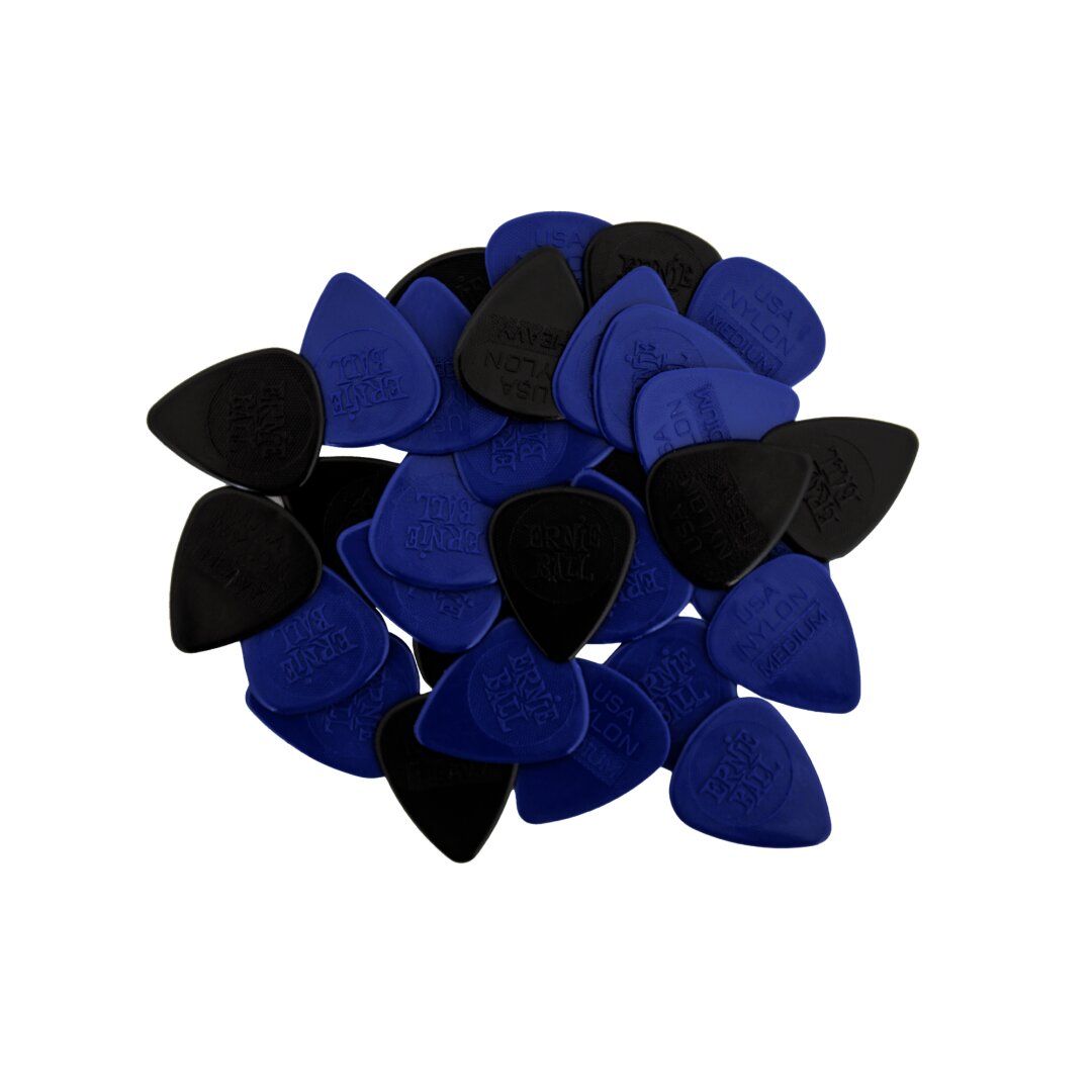 Mixed Mixed Thickness Nylon Picks (Medium, Heavy) bag of 50