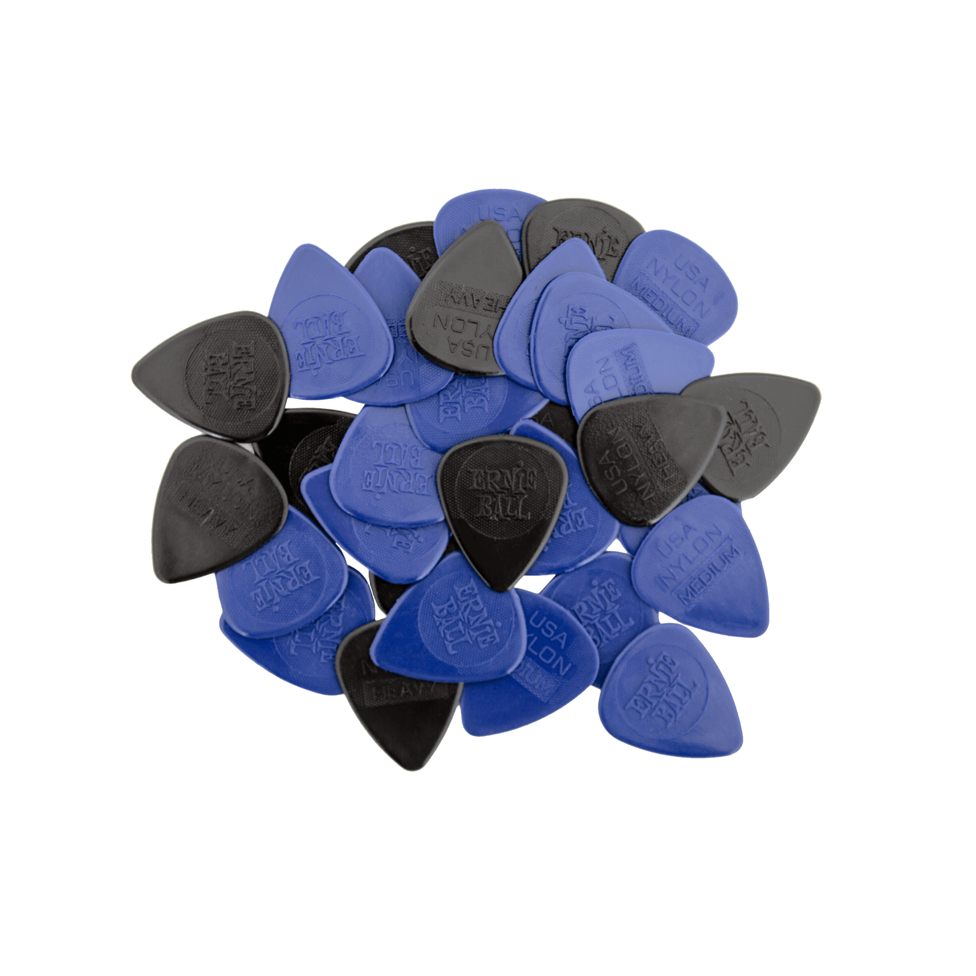 Mixed Mixed Thickness Nylon Picks (Medium, Heavy) bag of 50