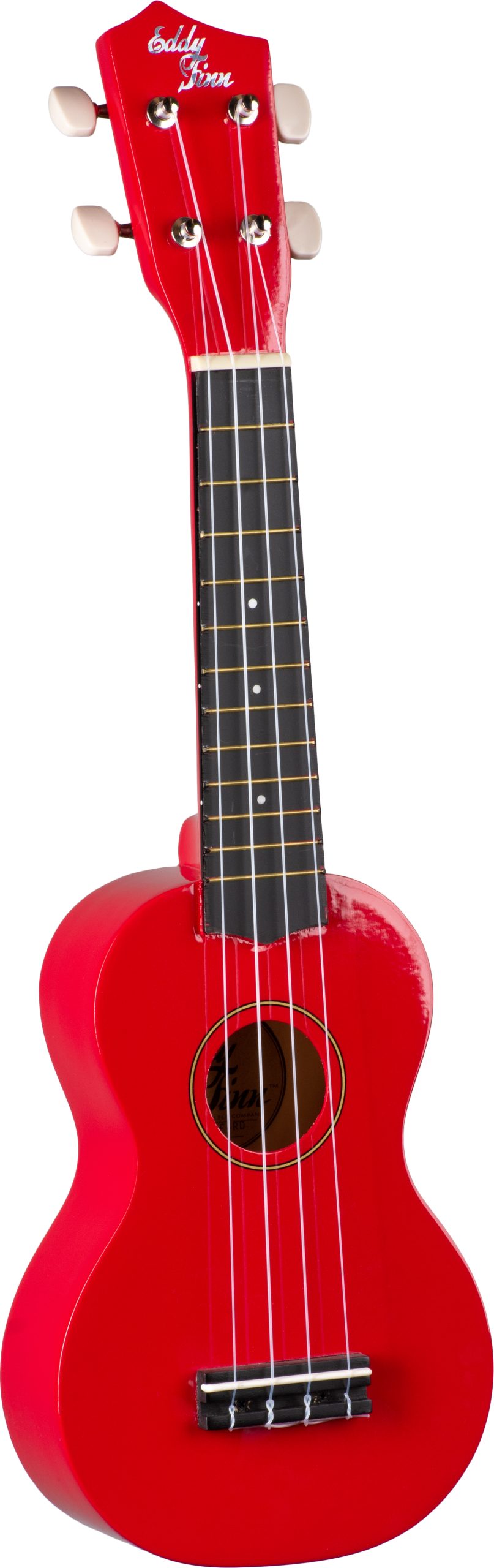 EDDY FINN EDDY FINN SOPRANO UKULELE WITH BAG, GLOSS FINISH, RED